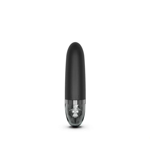 Mystim Sleak Freak Black Edition - мини вибратор с электростимуляцией и программой тренировки тазового дна, 14.5х3.6 см (чёрный)